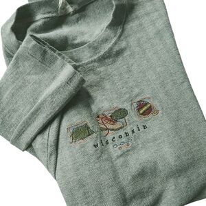 Vintage Artisans Single Stitch Wisconsin Camping Tshirt Sz XXL